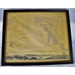 Pompeii. Published under the superintendence of the Society for the Diffusion of Useful Knowledge. Drawn by W.B. Clarke, arch. Engraved by T.E. Nicholson. Published by Baldwin & Cradock, 47 Paternoster Row, July 1, 1832. [Map framed under glass]